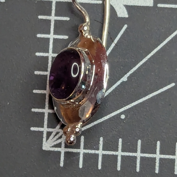 925 Amethyst pendant and earrings - Picture 5 of 7